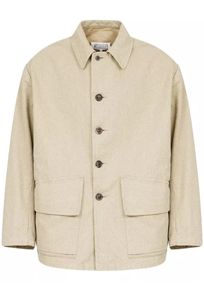 Maison Margiela cotton shirt jacket - Neutrals