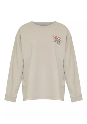 Maison Margiela Numbers-print long-sleeve T-shirt - Grey
