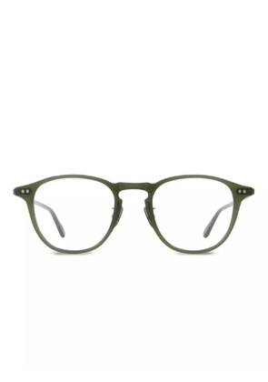 Garrett Leight Hampton round-frame glasses - Green