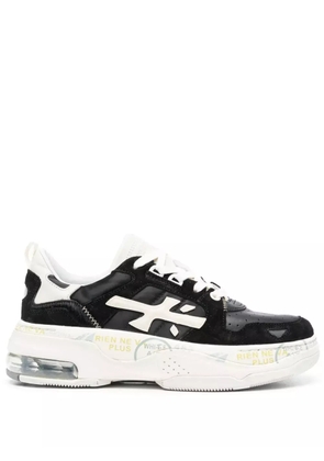 Premiata Drake logo-patch sneakers - Black