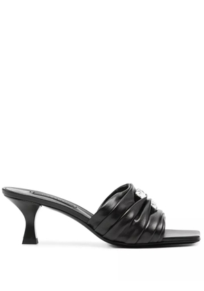 Casadei 65mm leather sandals - Black