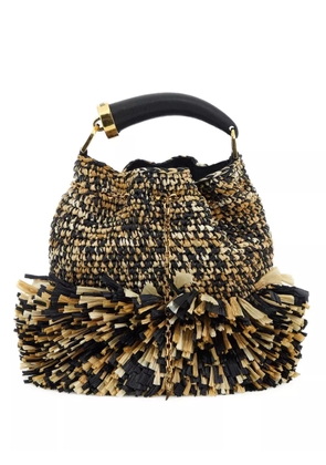 Roberto Cavalli fringed shoulder bag - Black