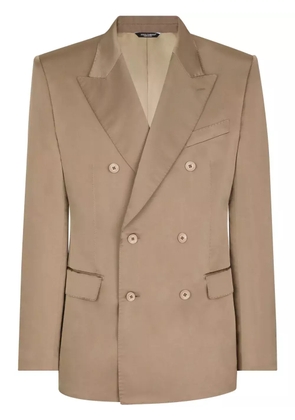 Dolce & Gabbana duchesse double-breasted blazer - Brown