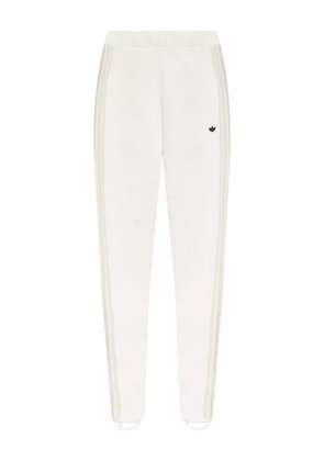 adidas side-stripe track pants - White