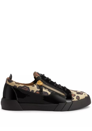 Giuseppe Zanotti Frankie leopard-print sneakers - Neutrals