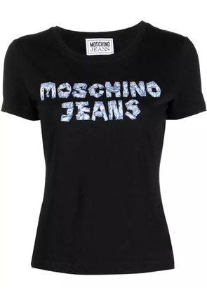 Moschino logo-print cotton T-shirt - Black