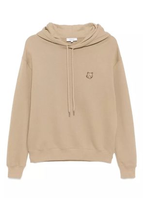 Maison Kitsuné Bold Fox head hoodie - Brown