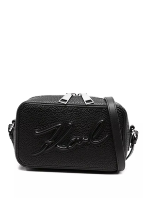 Karl Lagerfeld K/Skuare Grainy camera bag - Black
