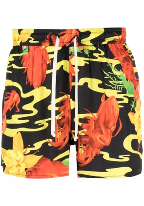 Phipps floral-print deck shorts - Black