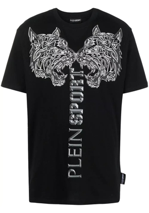 Plein Sport tiger-print T-shirt - Black