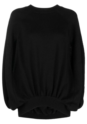 Versace slit-sleeve jumper - Black