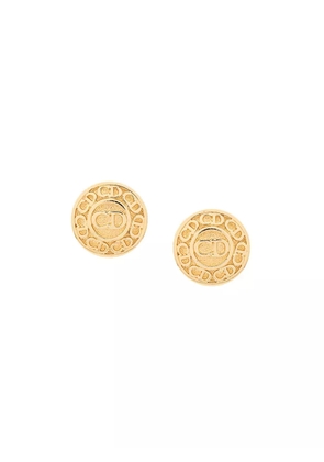 Christian Dior Pre-Owned 1990's monogram earrings - Gold