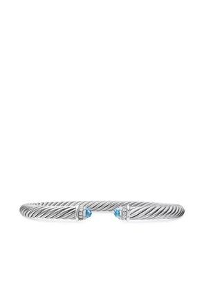 David Yurman sterling silver Classic Cable diamond bracelet (5mm)