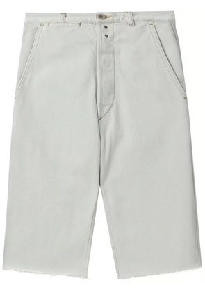 Maison Margiela knee-length denim shorts - Grey