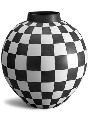 L'Objet Damier large vase - White
