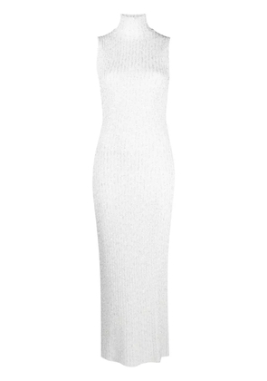 Missoni sequin-embellished ribbed dress - White