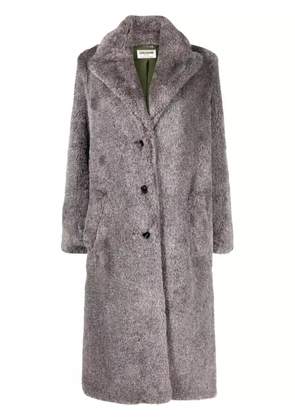 Zadig&Voltaire Monaco faux-fur coat - Grey