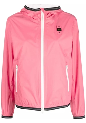 Blauer logo-patch bomber jacket - Pink