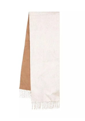 N.Peal two-tone cashmere woven scarf - Neutrals
