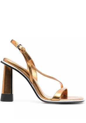 ETRO 120mm metallic-finish sandals - Gold