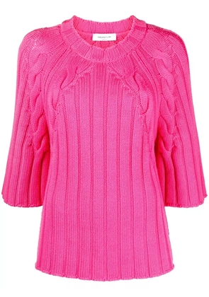 Fabiana Filippi virgin wool cable-knit jumper - Pink