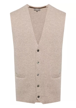 N.Peal Chelsea organic cashmere waistcoat - Neutrals
