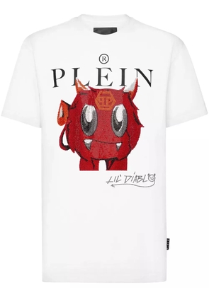 Philipp Plein SS Crystal Monster T-shirt - White