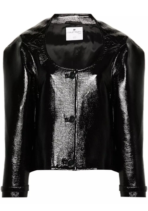 Courrèges Cocoon vinyl jacket - Black