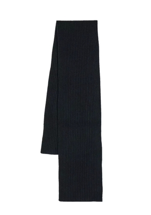 N.Peal ribbed-knit cashmere scarf - Blue