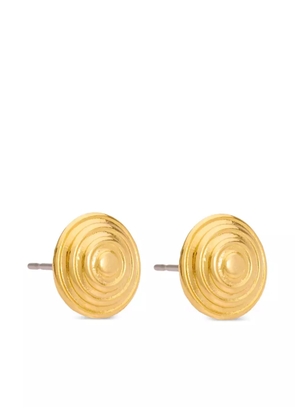 Susan Caplan Vintage 1980s Rediscovered engraved earrings - Gold