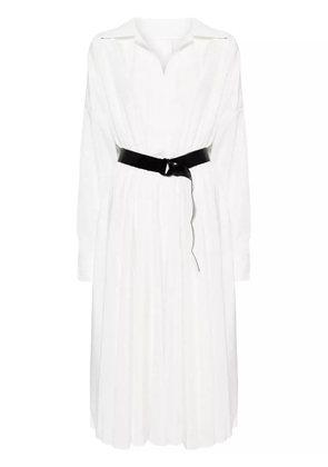 Norma Kamali oversized shirt long dress - White