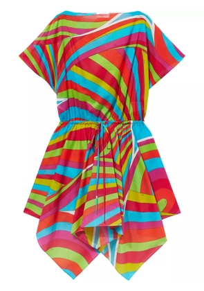 PUCCI Iride-print cotton minidress - Red