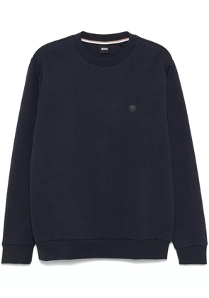BOSS crew-neck sweatshirt - Blue