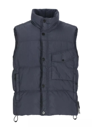 Stone Island logo-patch padded vest - Blue
