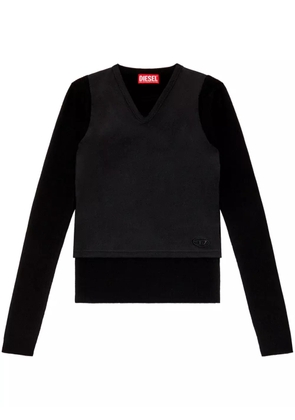 Diesel Layered Shirt - Black