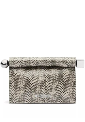 Jacquemus Rond Carré clutch bag - Neutrals