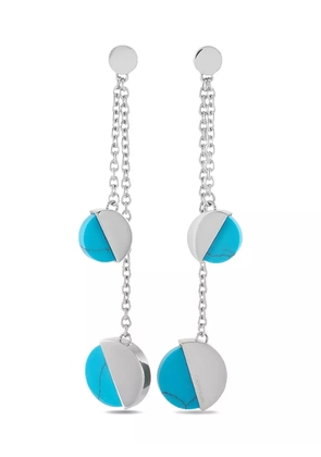 Calvin Klein Vintage two-tone design earrings - Silver