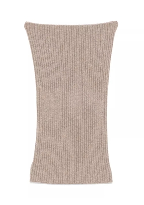 BOMPARD ribbed snood - Neutrals