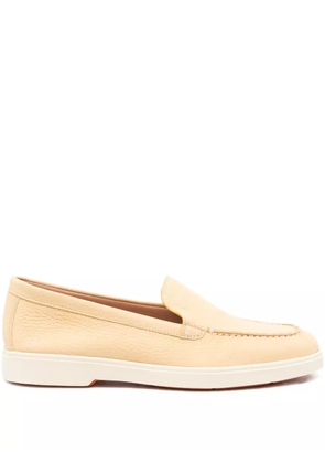 Santoni leather loafers - Neutrals