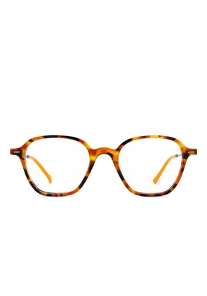 Eyepetizer Quatorze tortoiseshell quare-frame glasses - Brown
