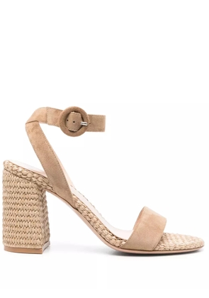 Gianvito Rossi 85mm suede sandals - Neutrals