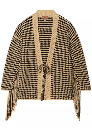 Alanui Tropical Shadow cardigan - Yellow