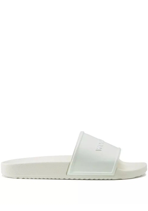 Woolrich logo-embossed flip flops - White