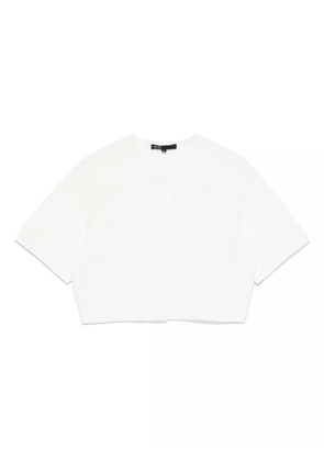 Maje cropped cardigan - White