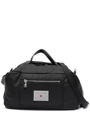 Love Moschino logo-plaque holdall - Black