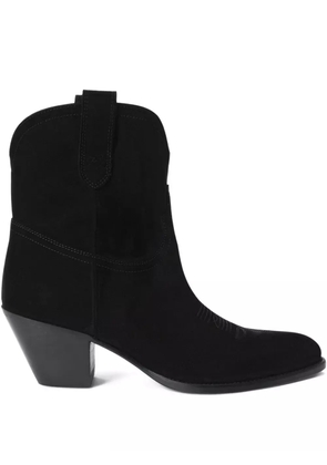 Polo Ralph Lauren 57mm Western cowboy ankle boots - Black