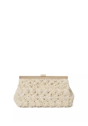 Fabiana Filippi crochet clutch bag - Neutrals