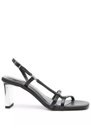Maje 80mm leather sandals - Black