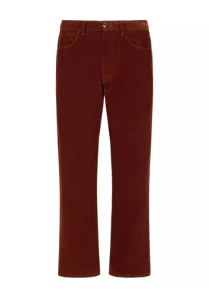Marni cotton straight-leg trousers - Red