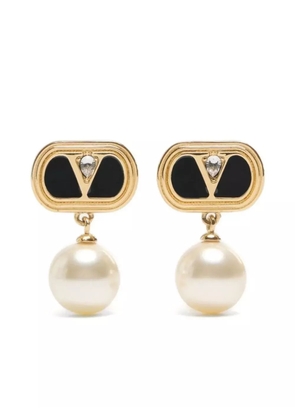 Valentino Garavani Ovalette earrings - Neutrals